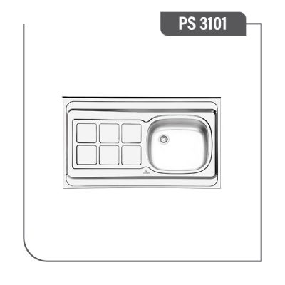 سینک پرنیان استیل PS 3101 روکار