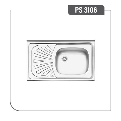 سینک پرنیان استیل PS 3106 روکار