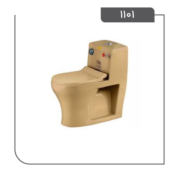 توالت فرنگی لیتو مدل 1101 خردلی