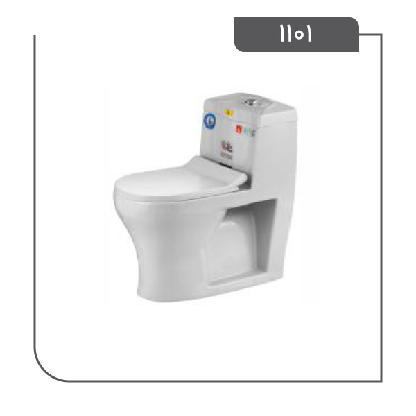 توالت فرنگی لیتو مدل 1101 طوسی روشن